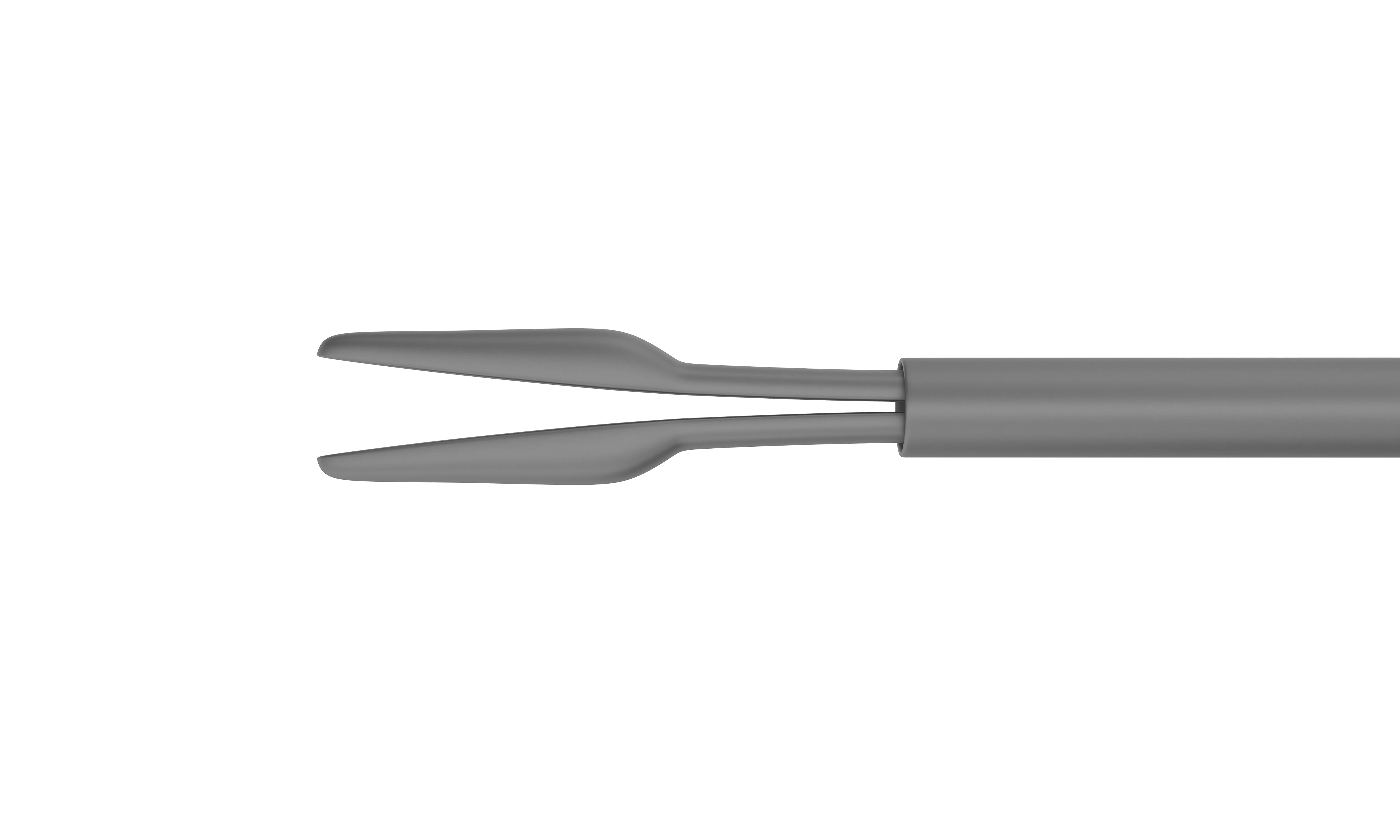 12-301-25H Gripping Forceps with a sandblasted platform, Attached to a Squeeze Handle, with RUMEX Flushing System, 25 Ga - Image 3