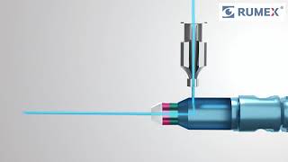 12-410-25H Eckardt End-Gripping Forceps, Attached to a Squeeze Handle, with RUMEX Flushing System, 25 Ga - Image 6